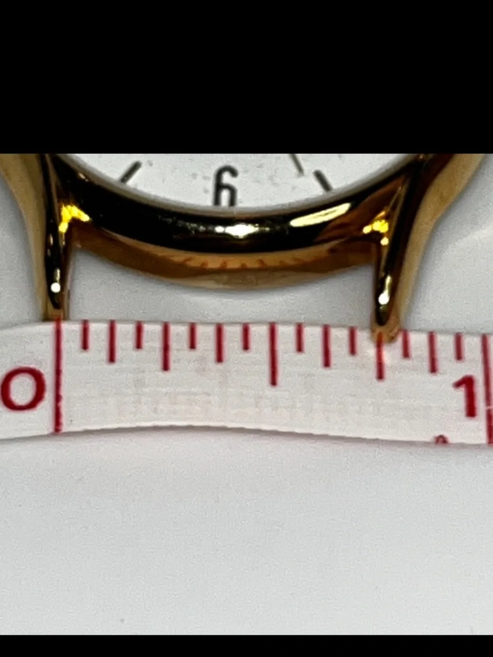 Time Watch Men’s Gold Tone White Dial 30MM: No Band W/ New Battery